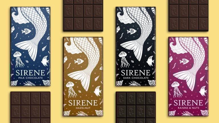 Sirene chocolate bars