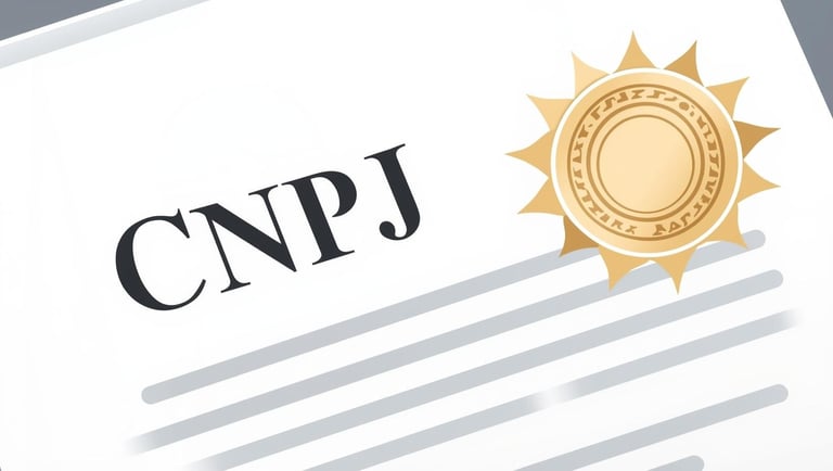 documento escrito "CNPJ"