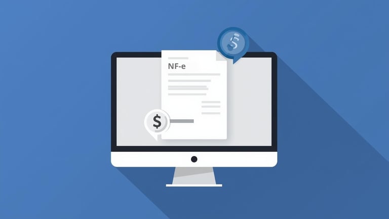 monitor com nota eletrônica