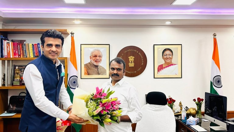 Our President & CEO with Hon'ble Union Minister Dr. L. Murugan