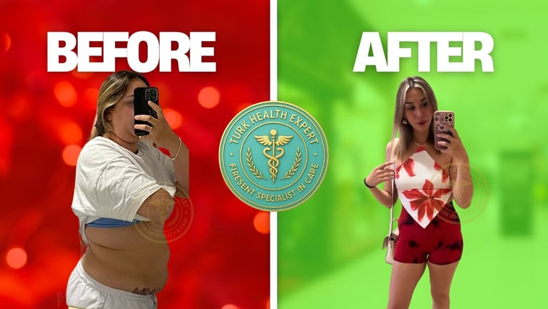 photo of result of gastric sleeve before after