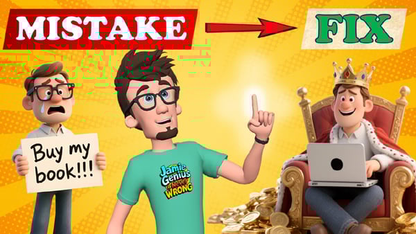 Thumbnail from the first Jamie Genius video: 7 common writing mistakes