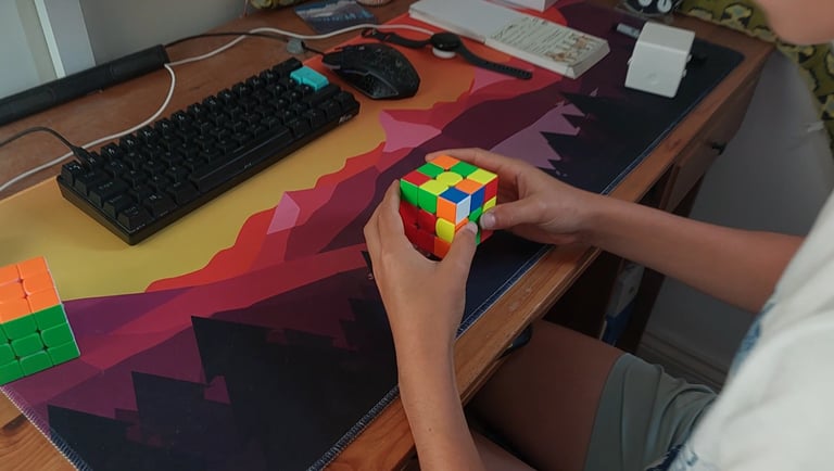 over the shoulder filming angle