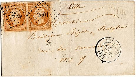 Losange Petits Chiffres 2601 et type 15.