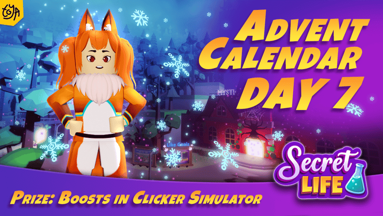 Advent Calendar twitter banner Roblox game