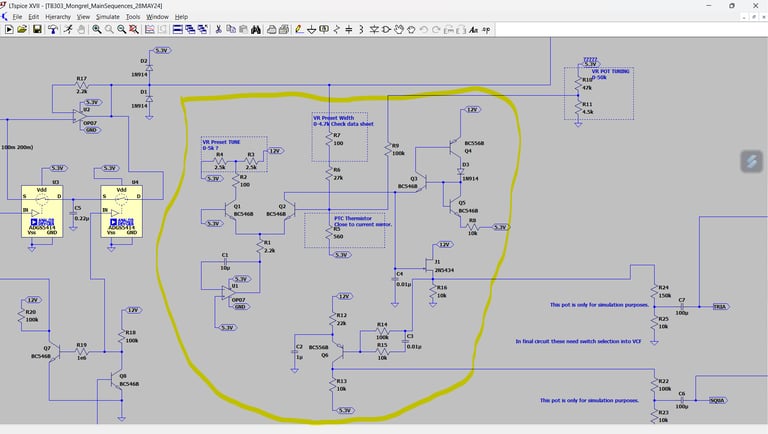 TB303 LTSPICE Main VCO core