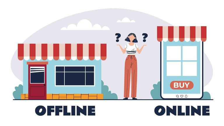 online offline purchase