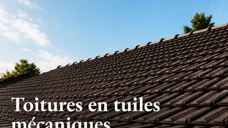 Pose de tuiles mécaniques pour une toiture esthétique et résistante