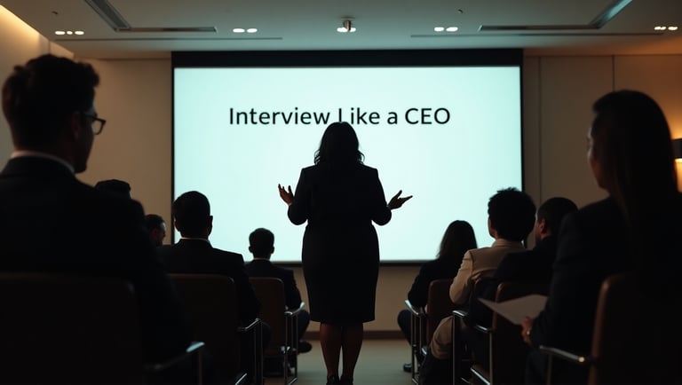 a woman in a black suit and a man in a suit and tie