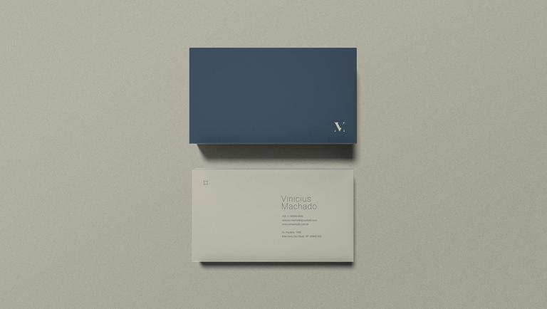 Projeto Vinicius Machado – Projeto de Identidade Visual feito pelo Estúdio Criativo Voluca