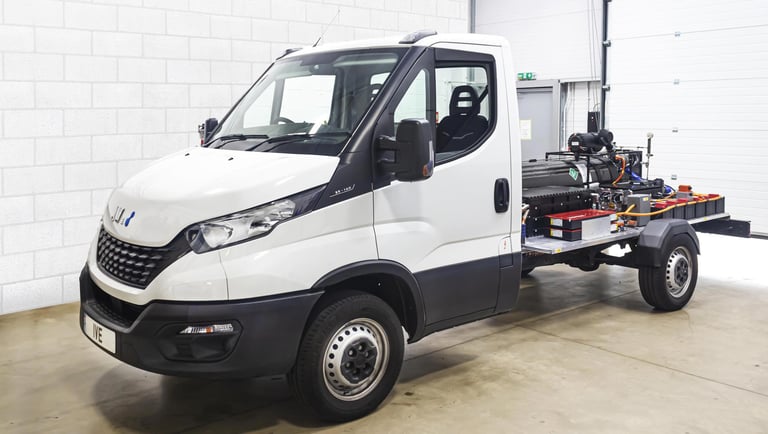 H2lix demonstrator hydrogen powered light commercial vehicle