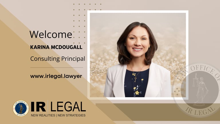 IR Legal Welcomes Dr Karina McDougall as Consulting Principal
