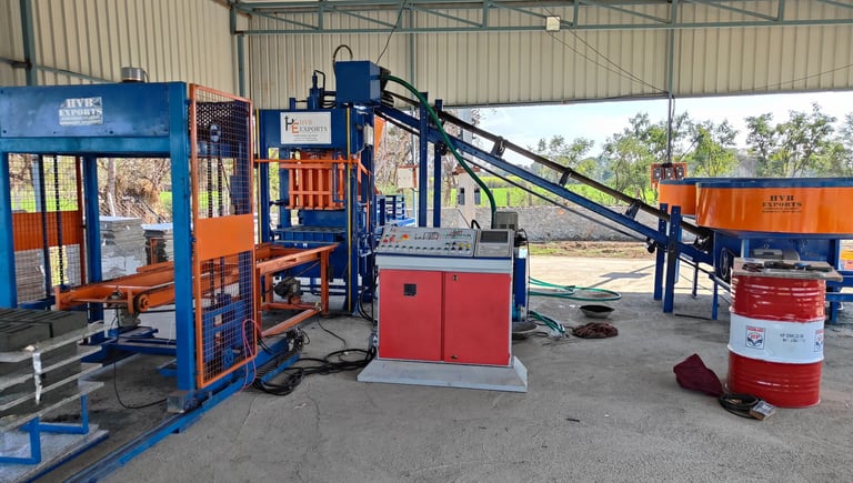 Fully automatic fly ash bricks machine