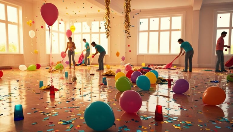 After-party cleaning