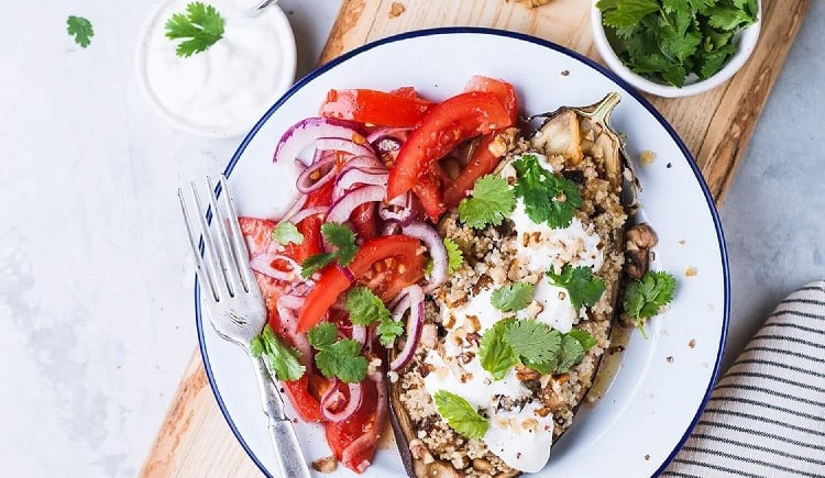 aubergine farcie healthy