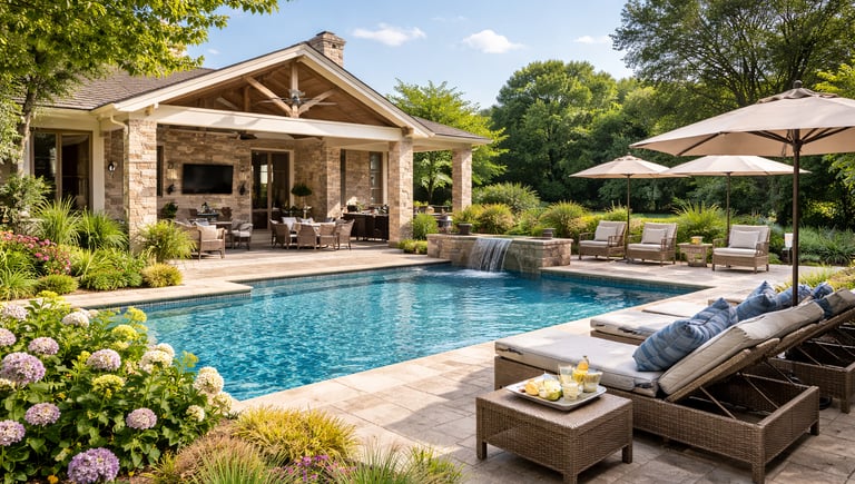 Inversiones inmobiliarias con espacios exteriores y piscinas en Texas