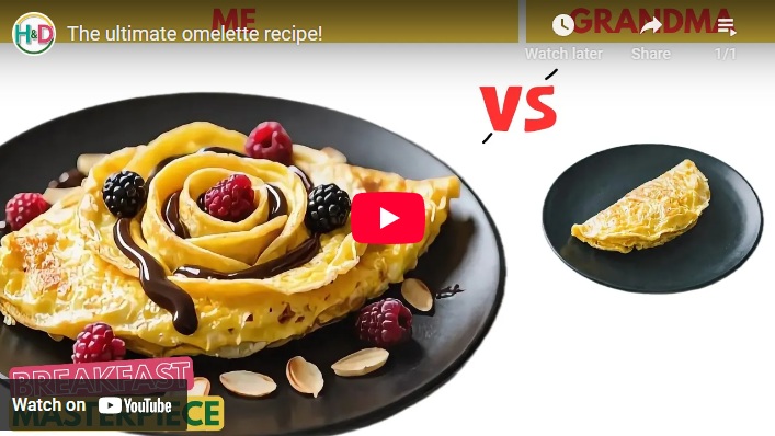 Rosa di omelette