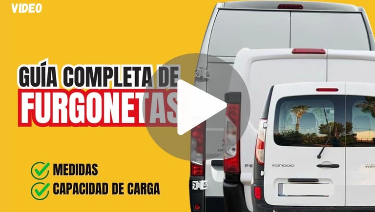 VIDEO- GUIA DE TAMAÑOS Y CAPACIDADES furgonetas pequeñas