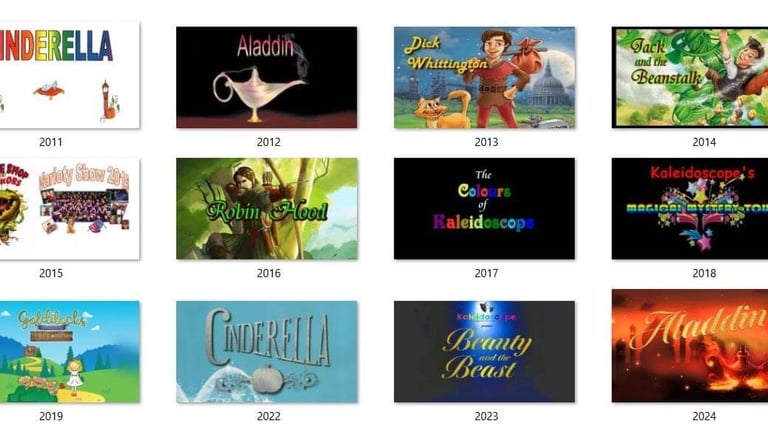 Collection of show covers from 2011 - 2024