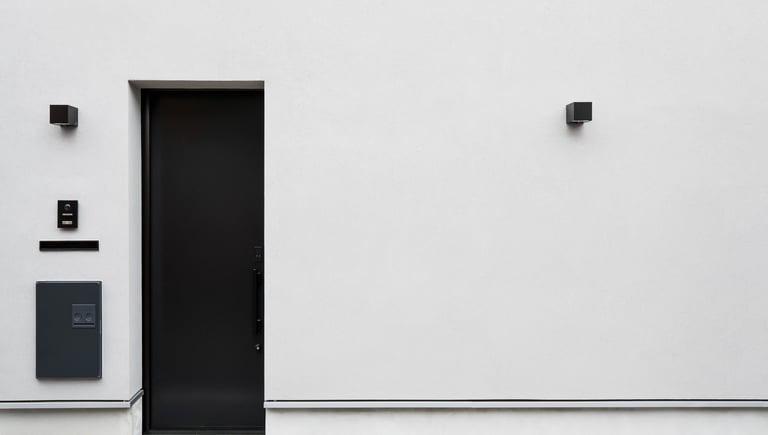 Porte d'entrée de maison moderne