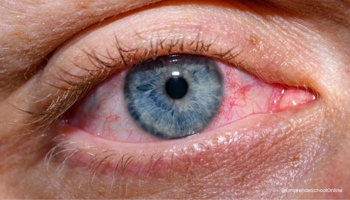 Enfermedades producidas por el polvo de uñas - Daño ocular