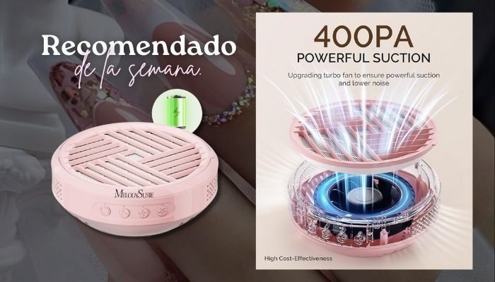 Colector de polvo de uñas para manicuristas