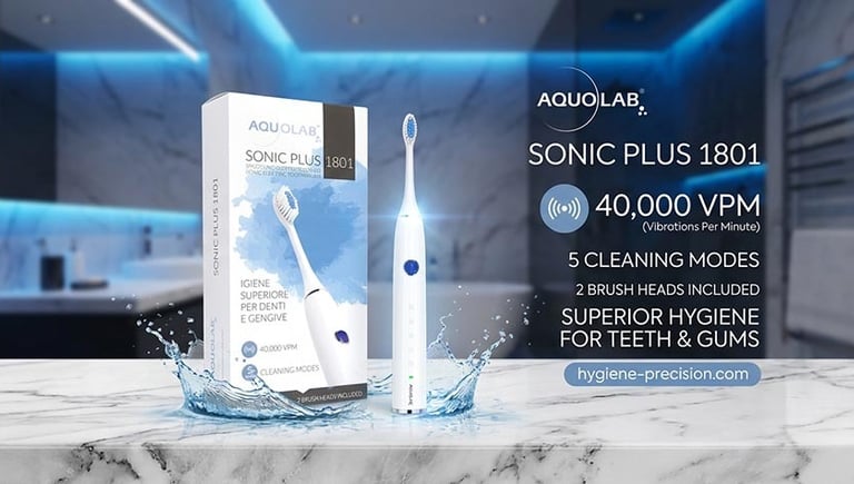 Cepillo de dientes eléctrico sónico 2026 Aquolab hygiene-precision.com
