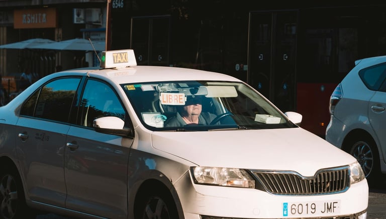 Un taxi de Valencia libre