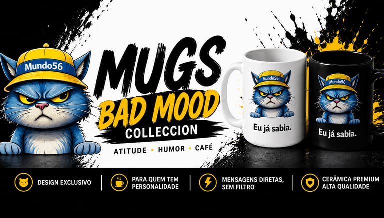 Canecas de Ceramica Premium Bad Mood Colleccion 
