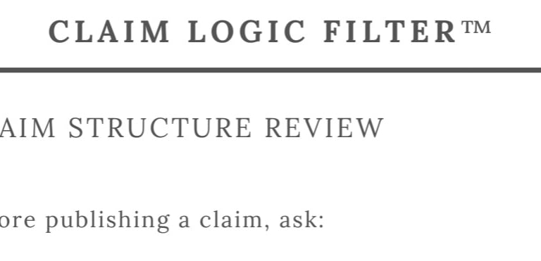 Claim Logic Filter™ pdf
