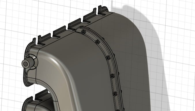 Pieza rediseñada para ser impresa en 3D