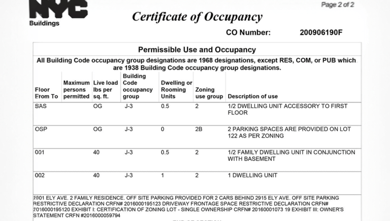 Certificate of Occupancy Services New Building Issuance