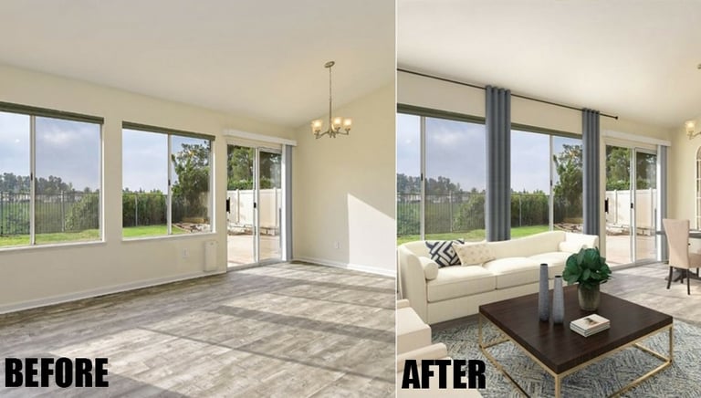 Real Estate before and after 