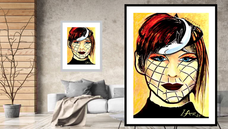 Original artwork Portraits graphic art pop art Illustration by Maya Britan