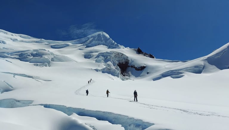 descending from Antisana summit