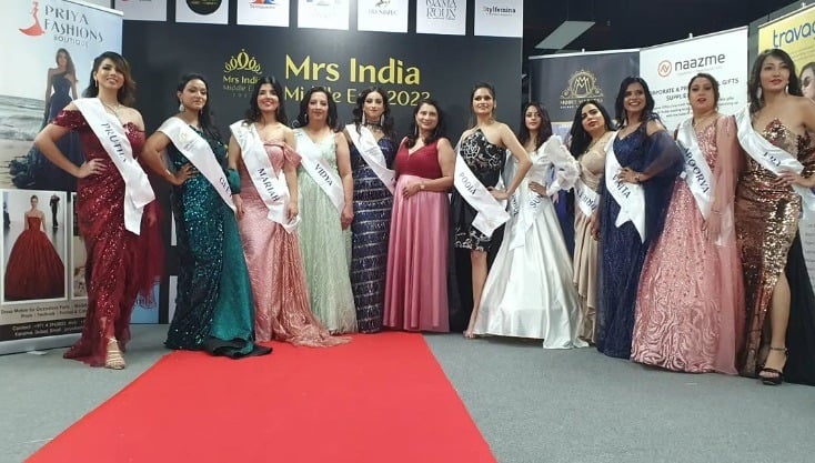 Priya fashions sponsors beauty pageant Mrs. India & contest wear her stunning gown collection eauty