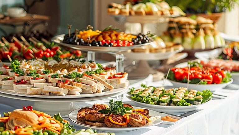 Catering during a wedding organized by Francesco Margaretini Travels & Events