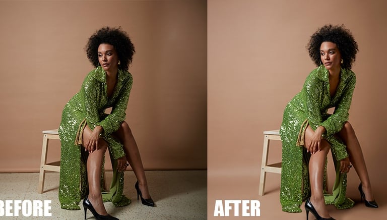 Fashion before and after 
