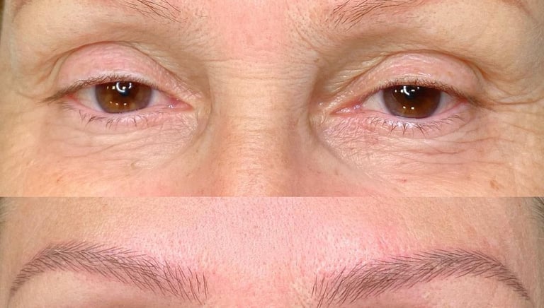 a woman with a NANOBLADING