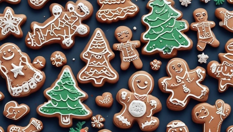 A group of people engaged in a crafting workshop, making holiday decorations together.