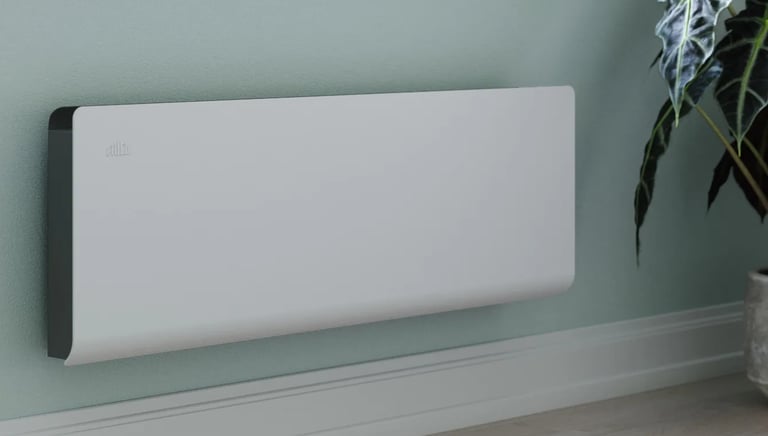 Frico PFS fan convector at Theseus Retreat holiday rental in Aphrodite Hills, Cyprus