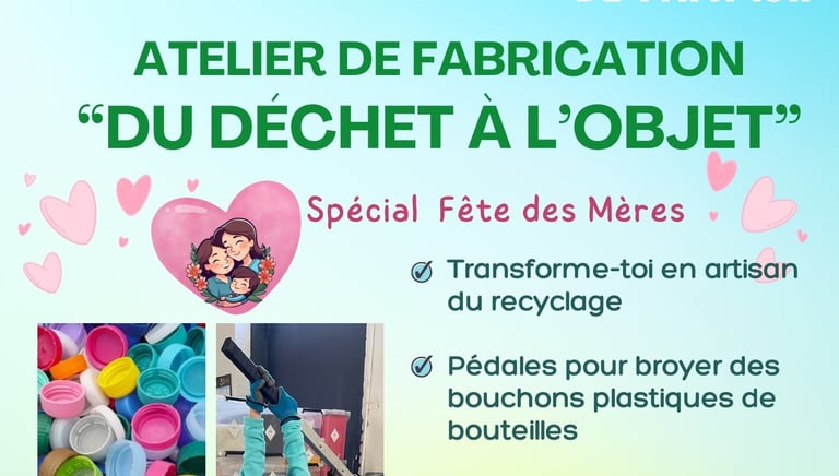 Faire un don atelier de recyclage, Plastnat, asso 