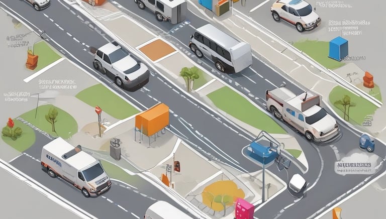 Close-up of a GPS tracking device mounted on a vehicle dashboard.