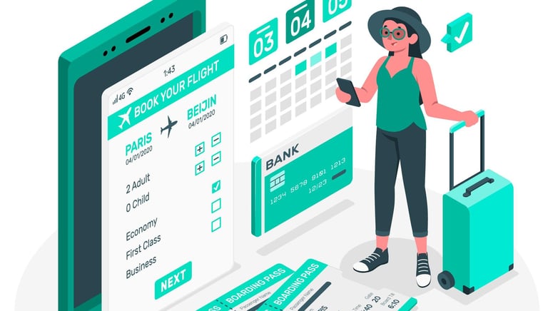 <a href="https://www.freepik.com/free-vector/flight-booking-concept-illustration_8672751.htm#fromVie
