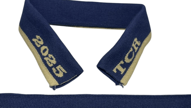 Cuellos y pretinas tejidos escolar y empresariales con diseños personalizados para confeccionistas