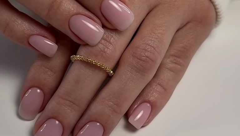 Klientės ombre nagai paruošti vestuvėms