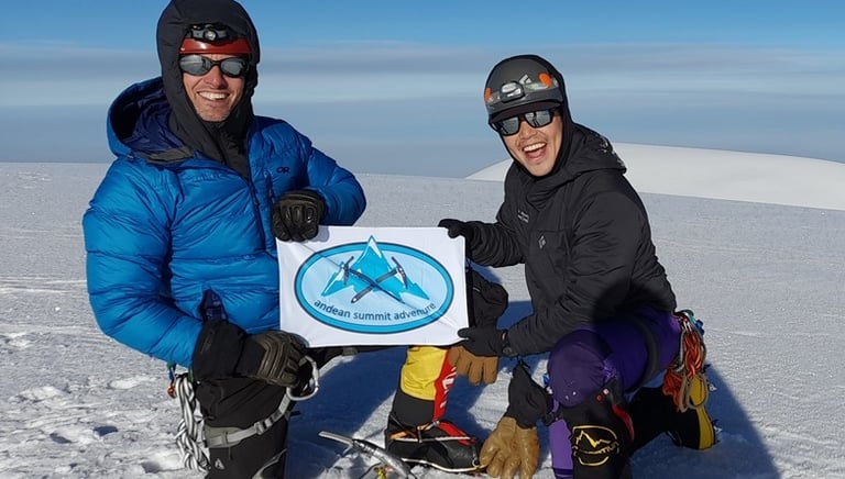 on the Whymper summit of Chimborazo