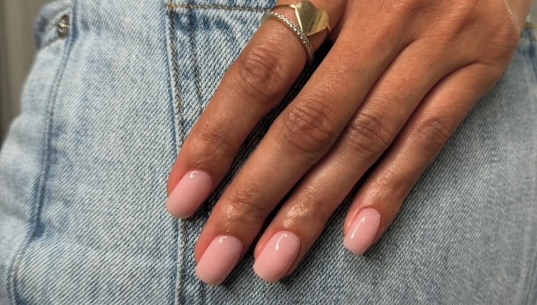 Klientės ombre nagai paruošti gimtadieniui