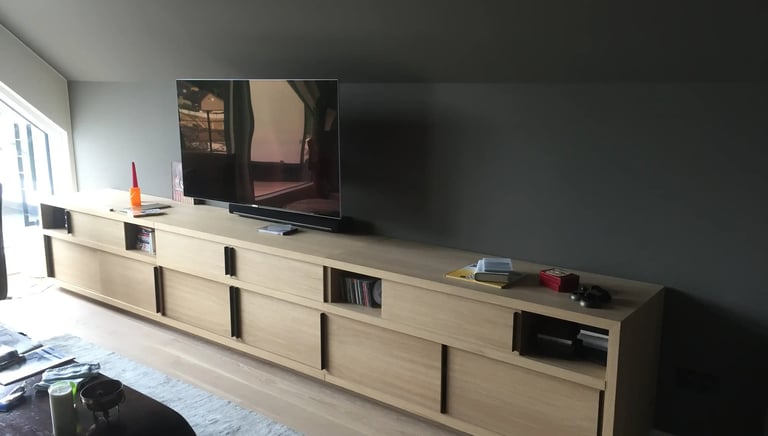 menuiserie meuble TV sur mesure belgique