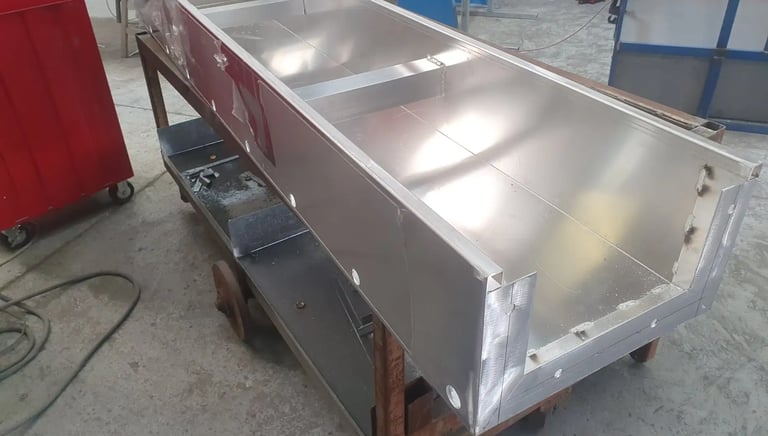 Metal fabrication services using professional welding and cutting equipment at Burra Fabrication